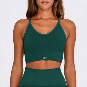 SET ACTIVE SCULPTFLEX RIBBED V TANK & LEGGINGS - “Mojito”